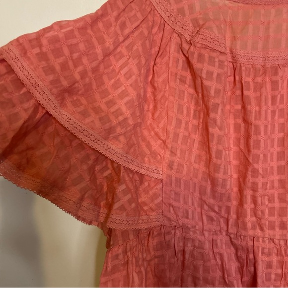 Versona Terracotta Layered Sleeve Blouse - Picture 3 of 7